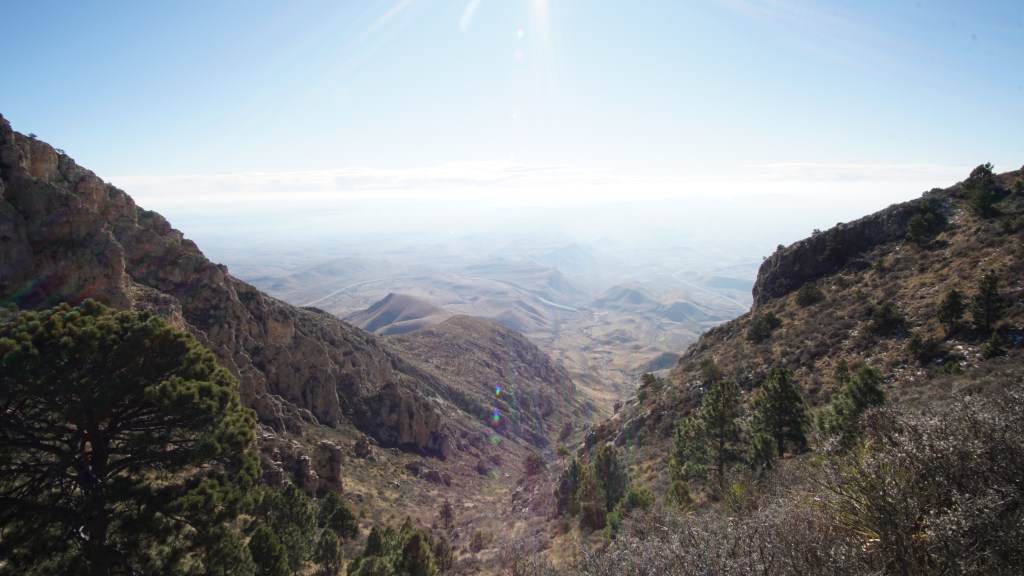 Vista near Guadalupe Peak in Texas